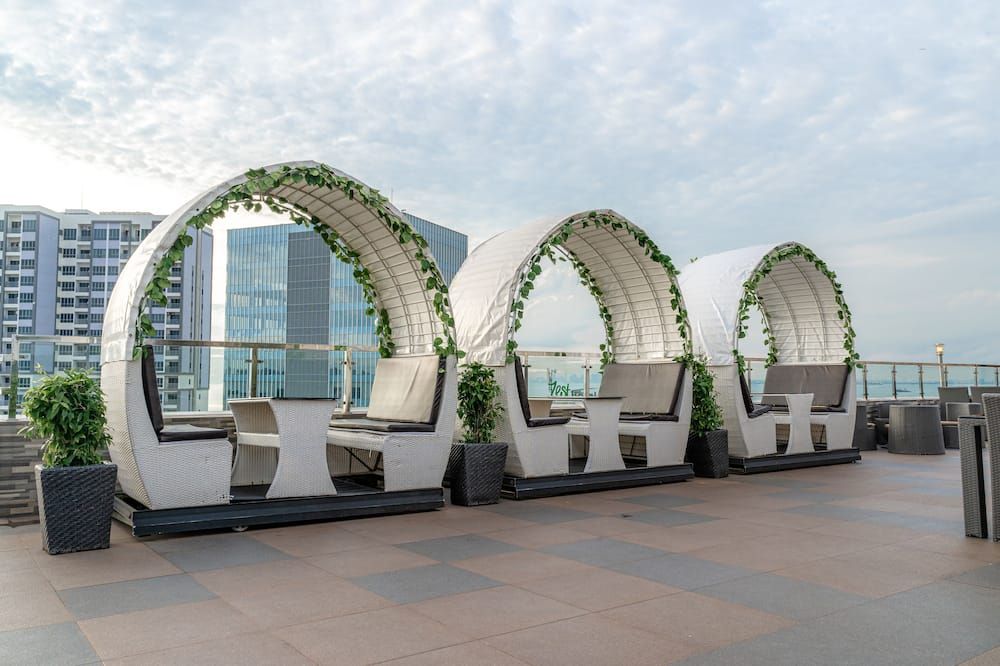 شرفة مرصوفة