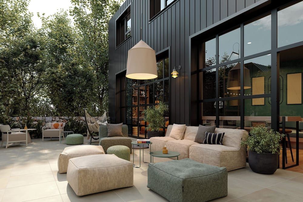 شرفة مرصوفة صورة