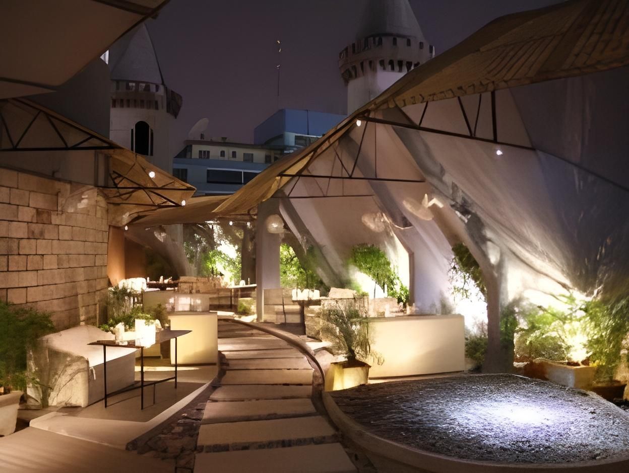 شرفة مرصوفة