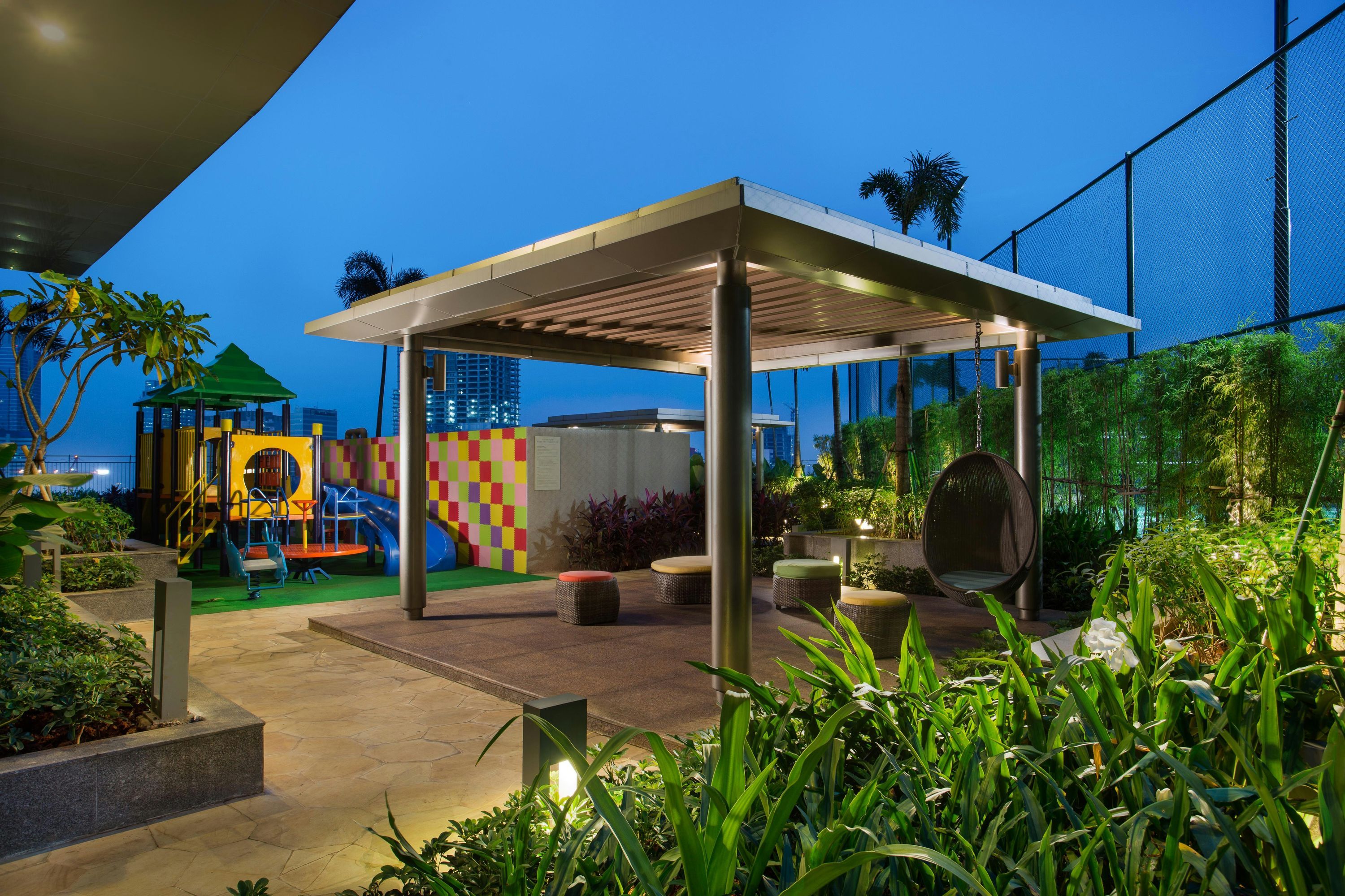 شرفة مرصوفة