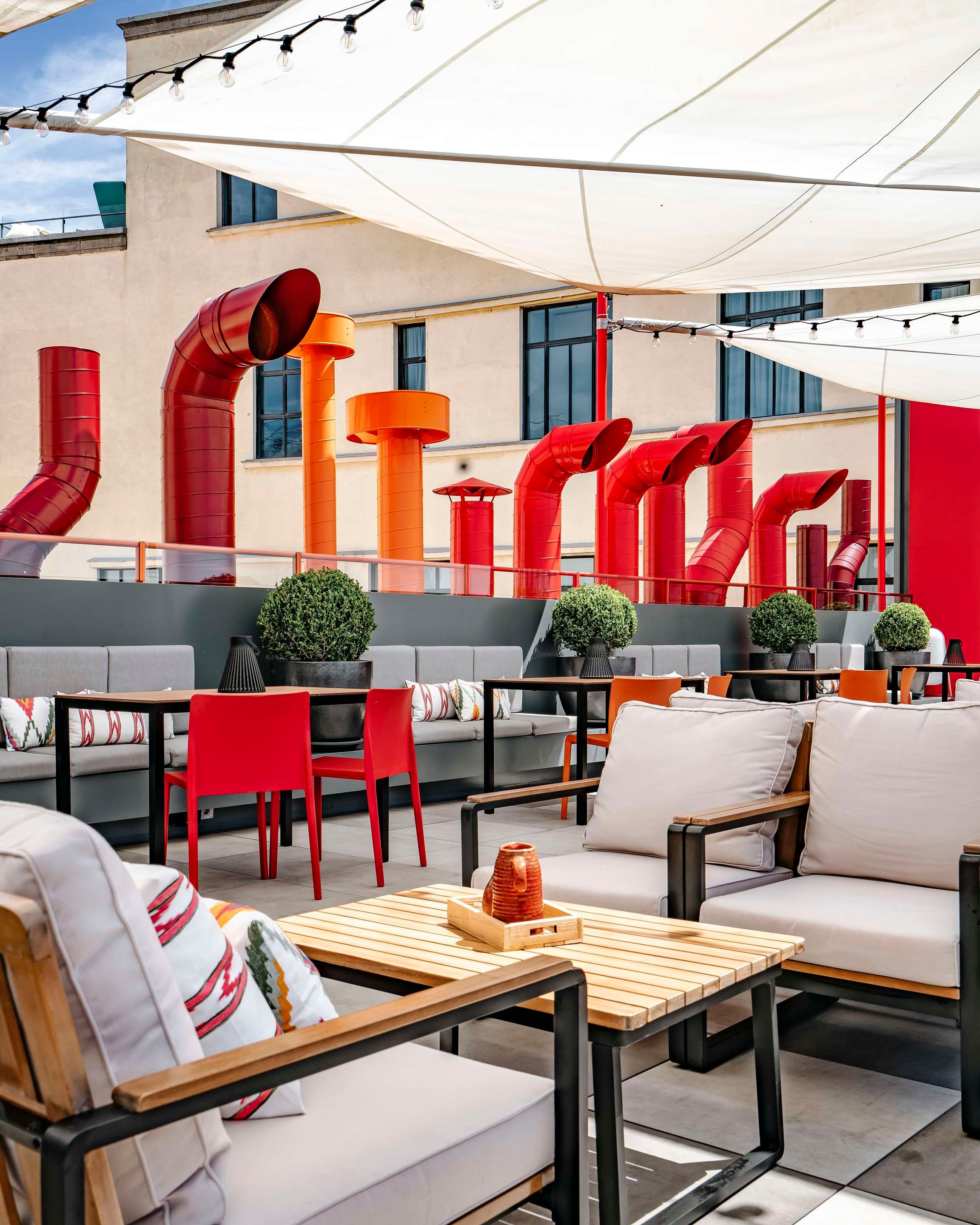 شرفة مرصوفة