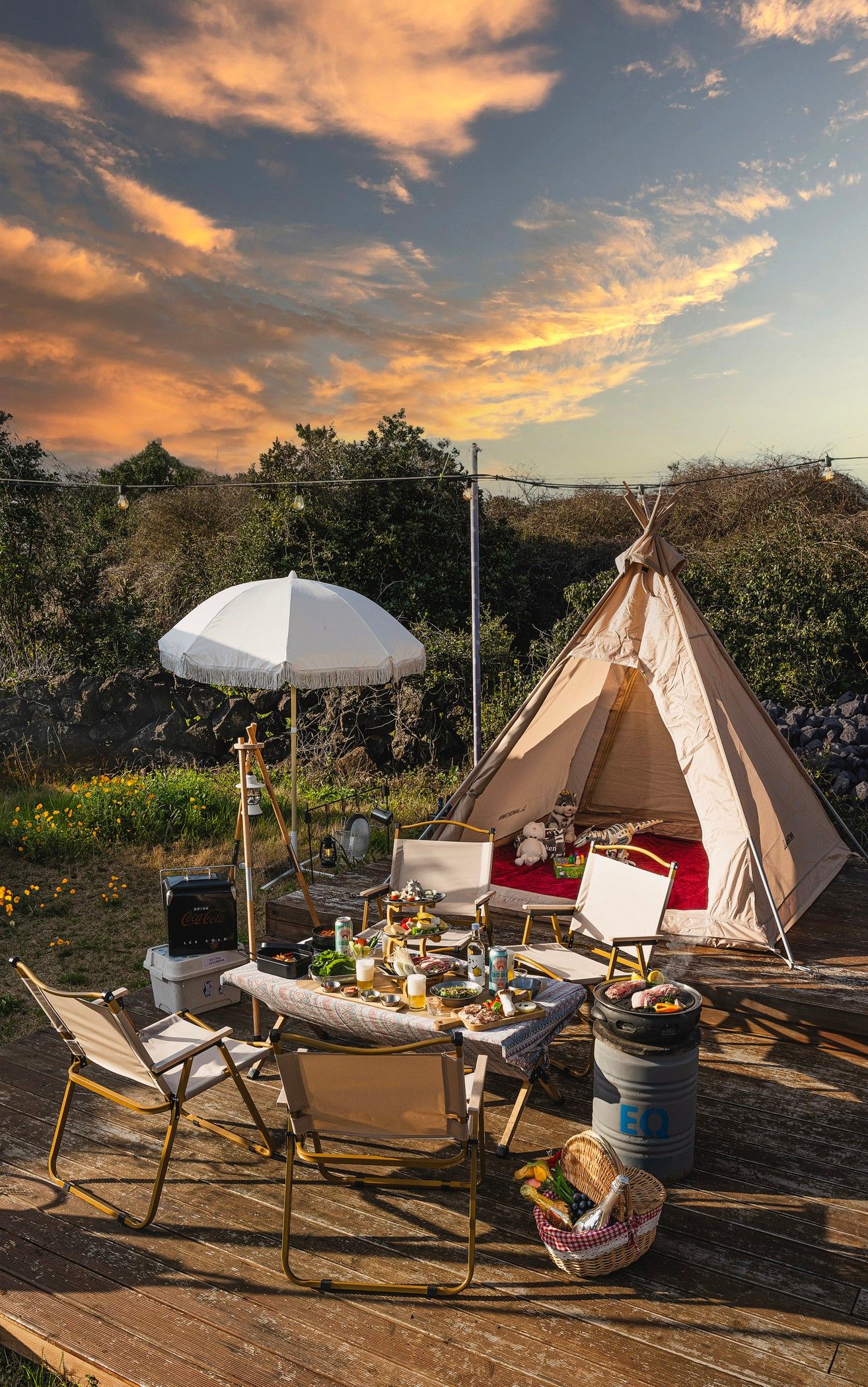 شرفة مرصوفة صورة