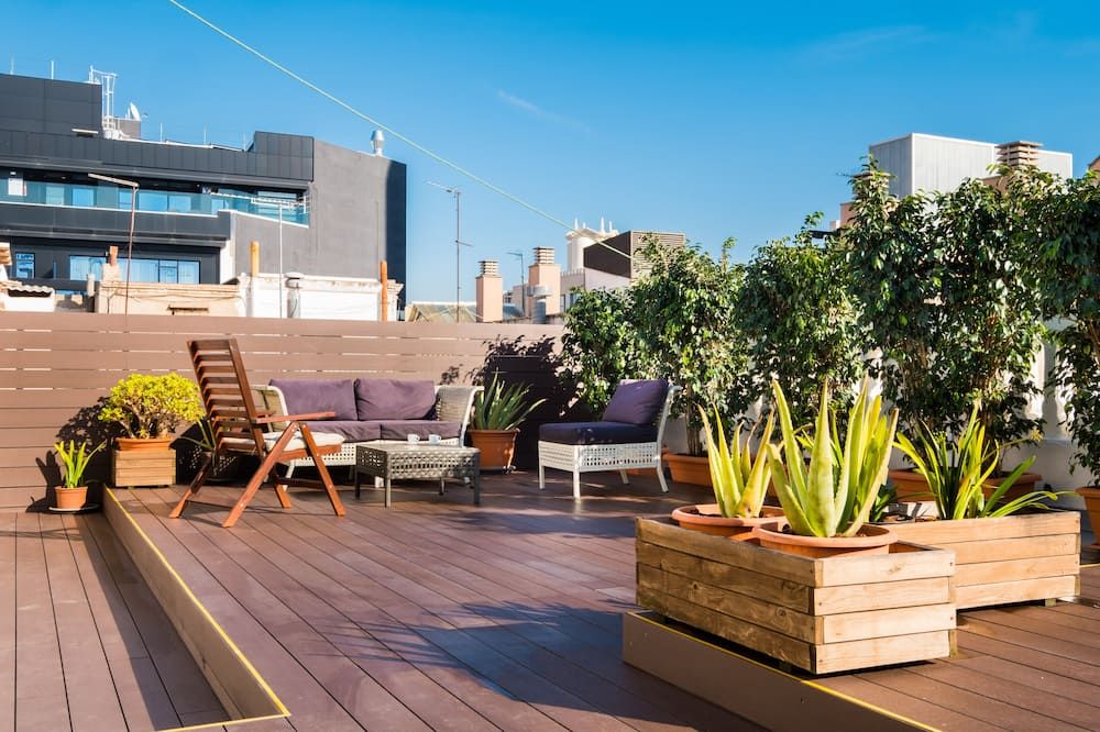 شرفة مرصوفة