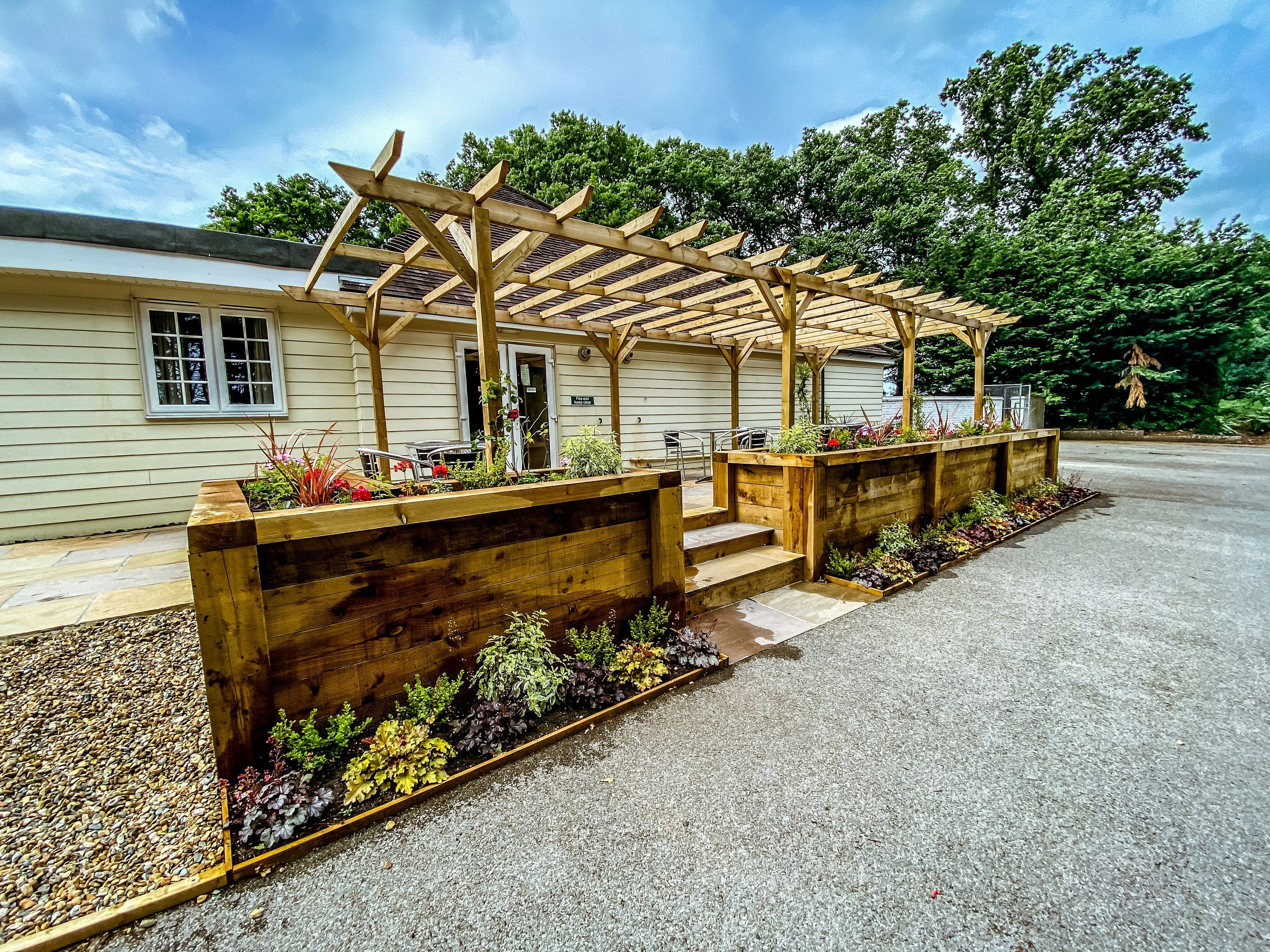 شرفة مرصوفة