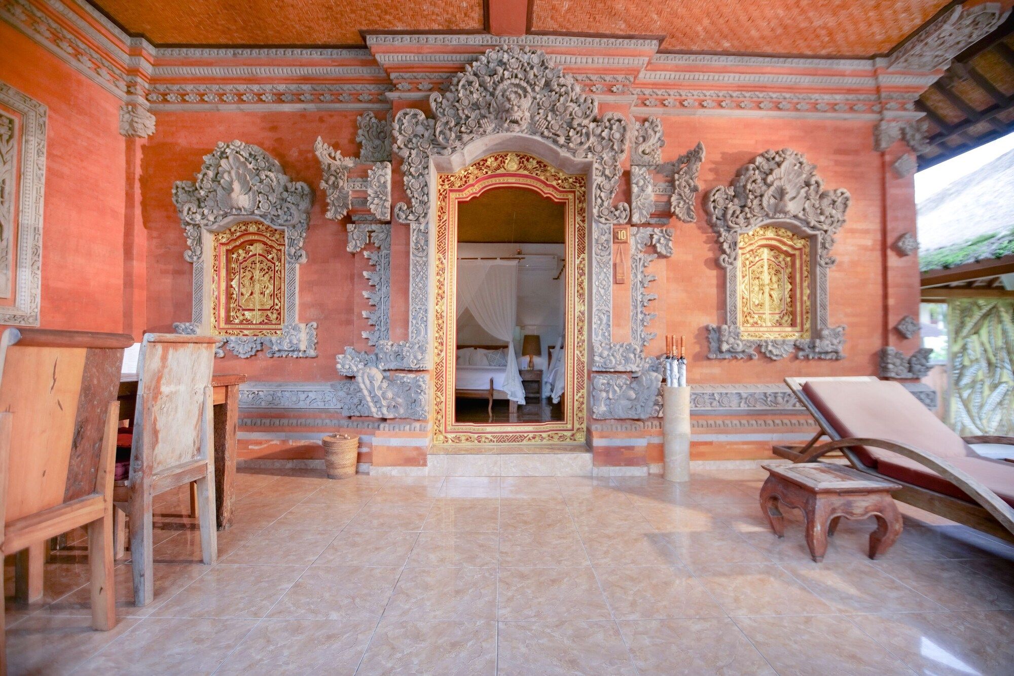 شرفة مرصوفة