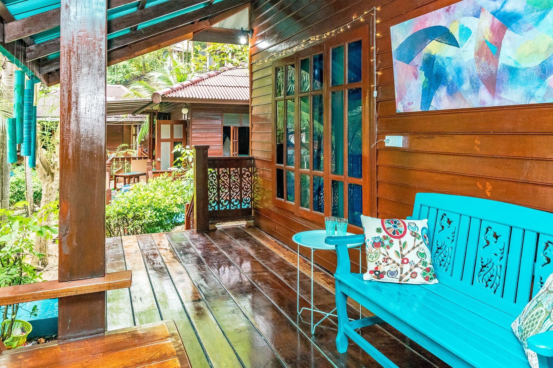 شرفة مرصوفة