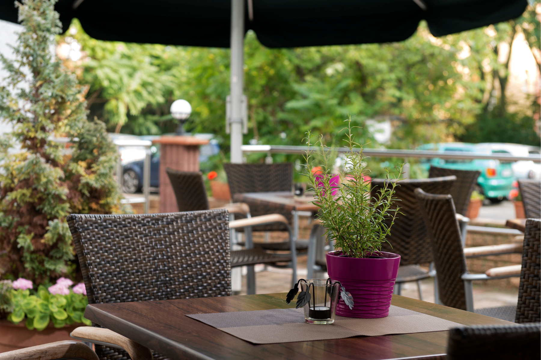 شرفة مرصوفة