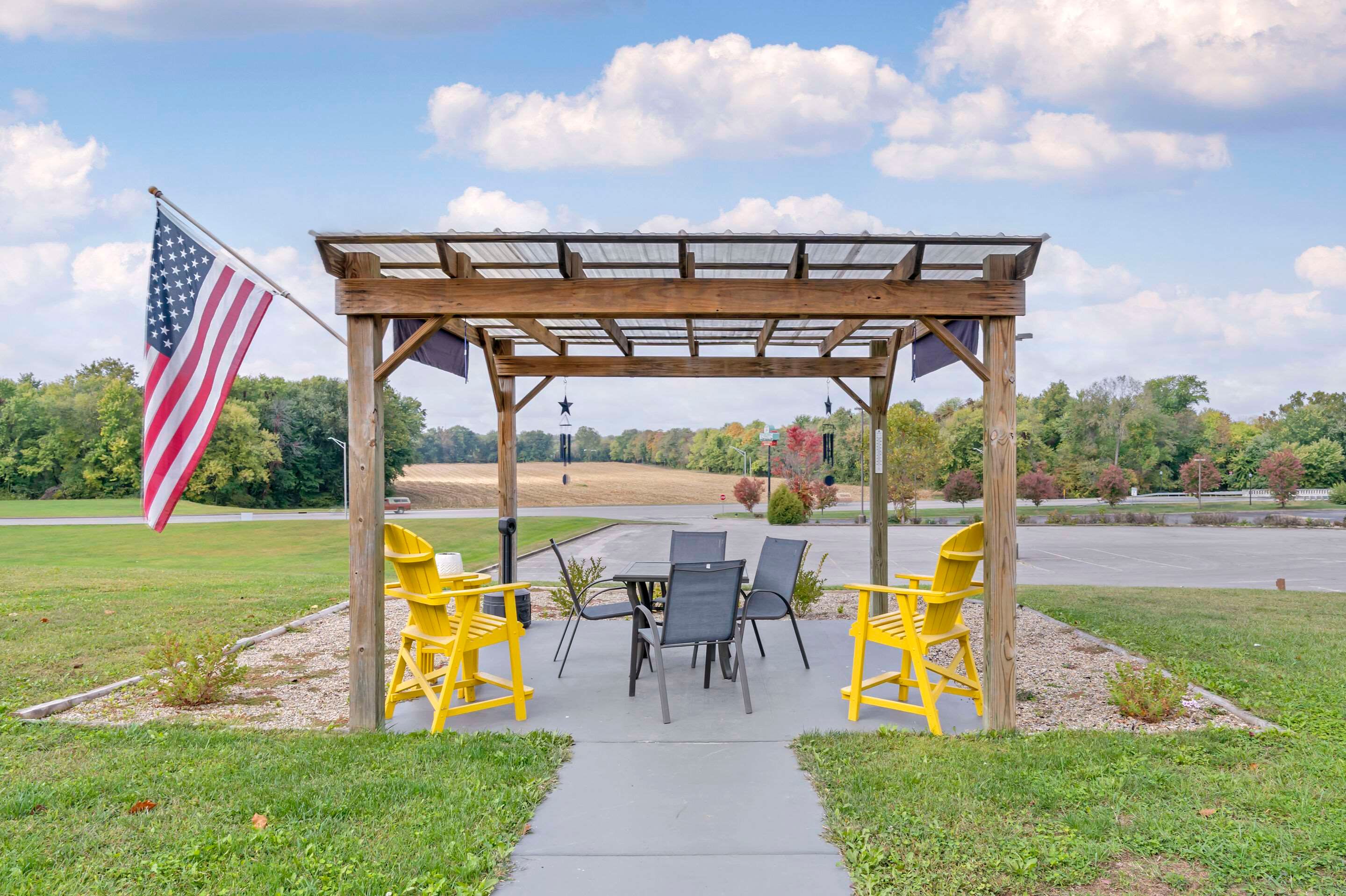 شرفة مرصوفة صورة