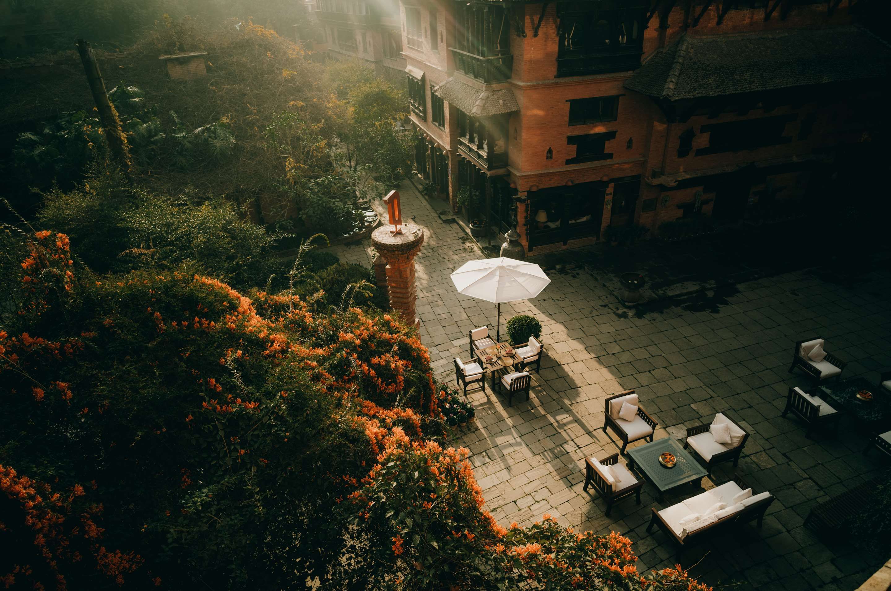 شرفة مرصوفة