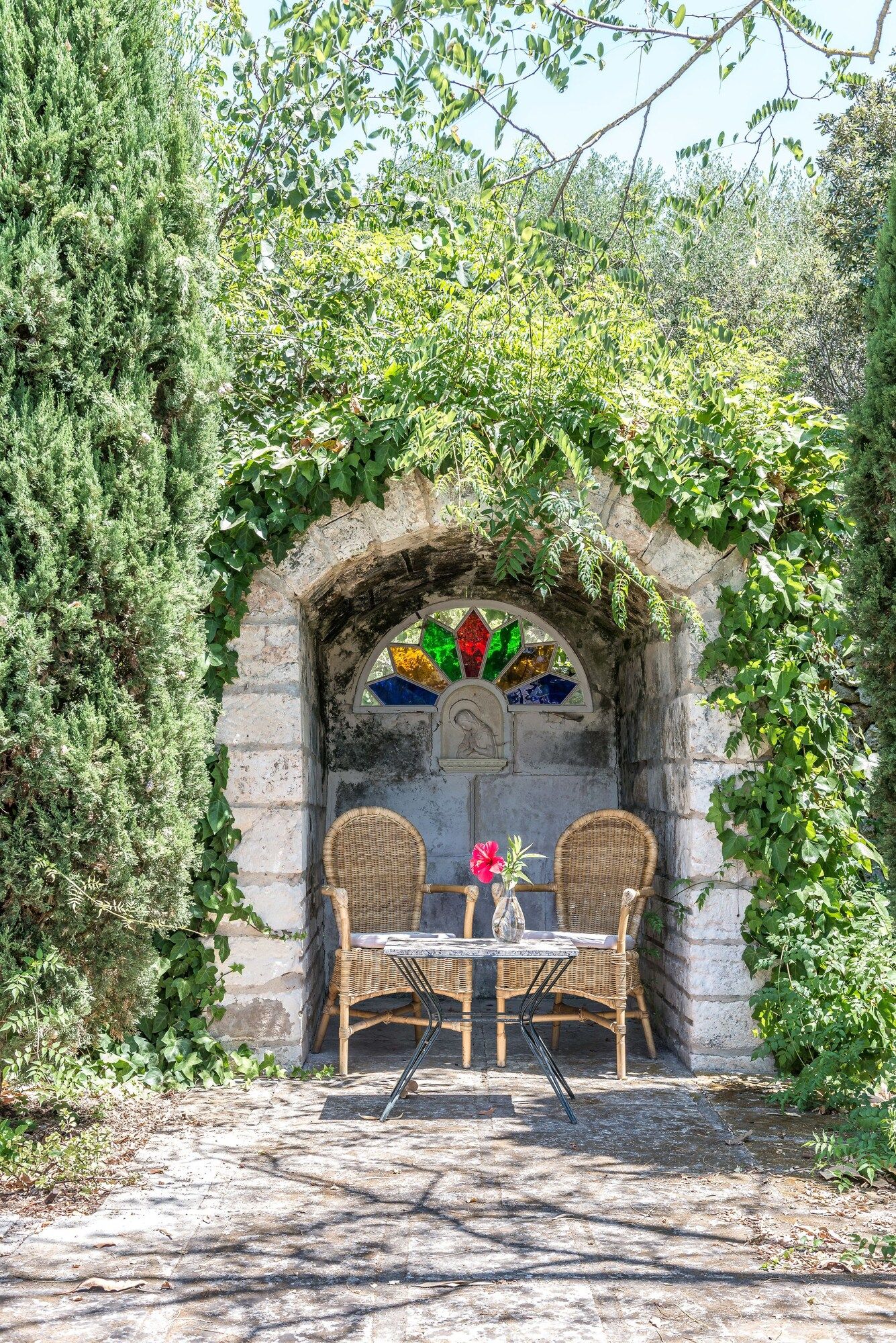 شرفة مرصوفة