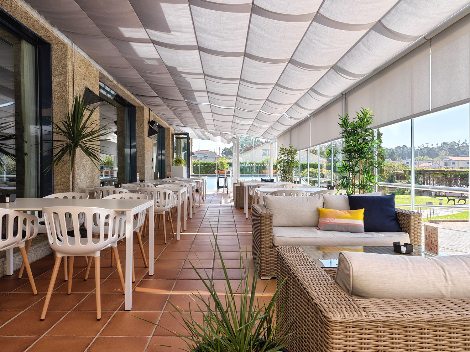 شرفة مرصوفة