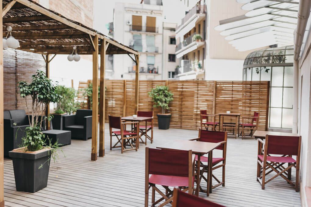 شرفة مرصوفة