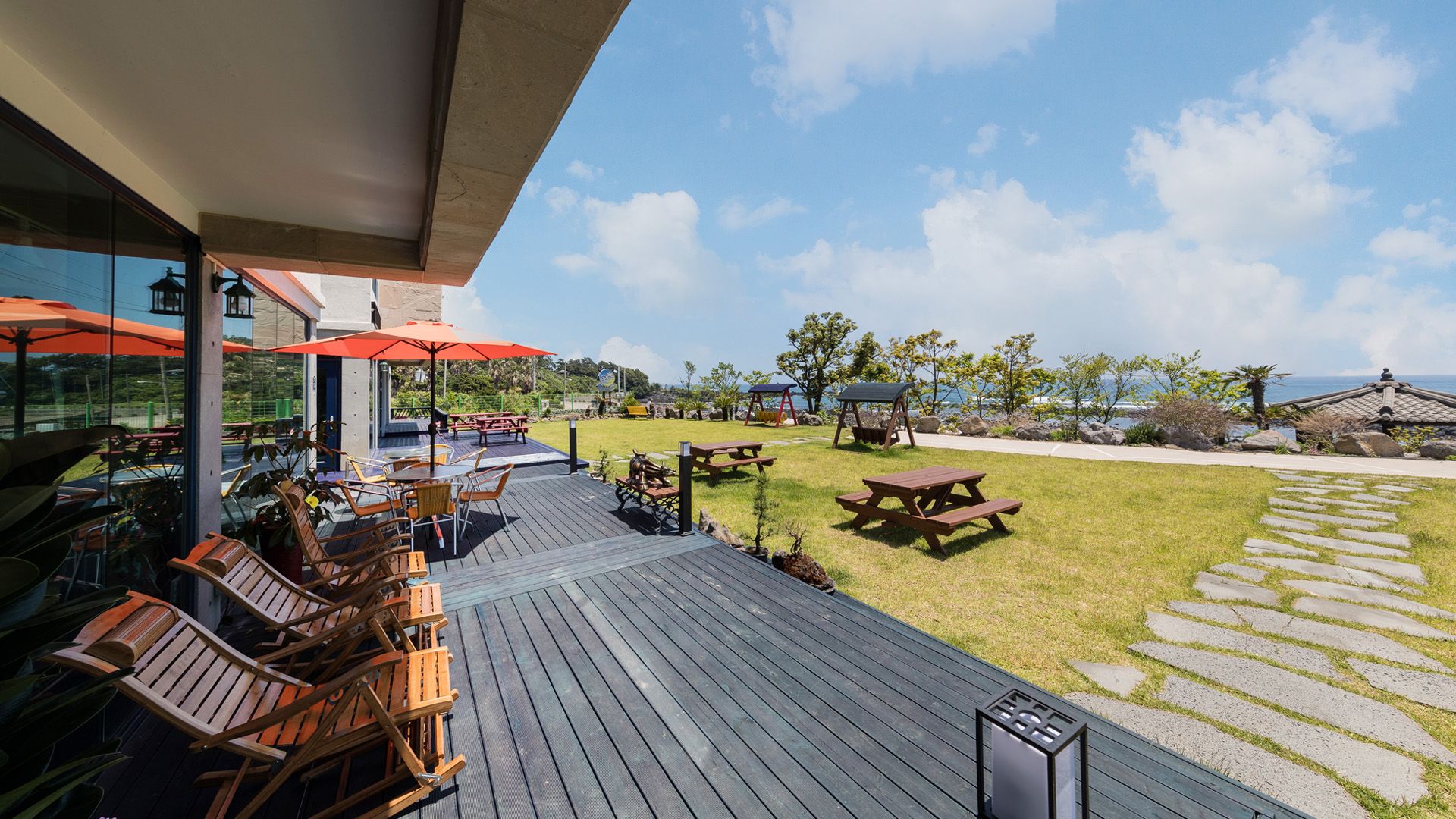 شرفة مرصوفة