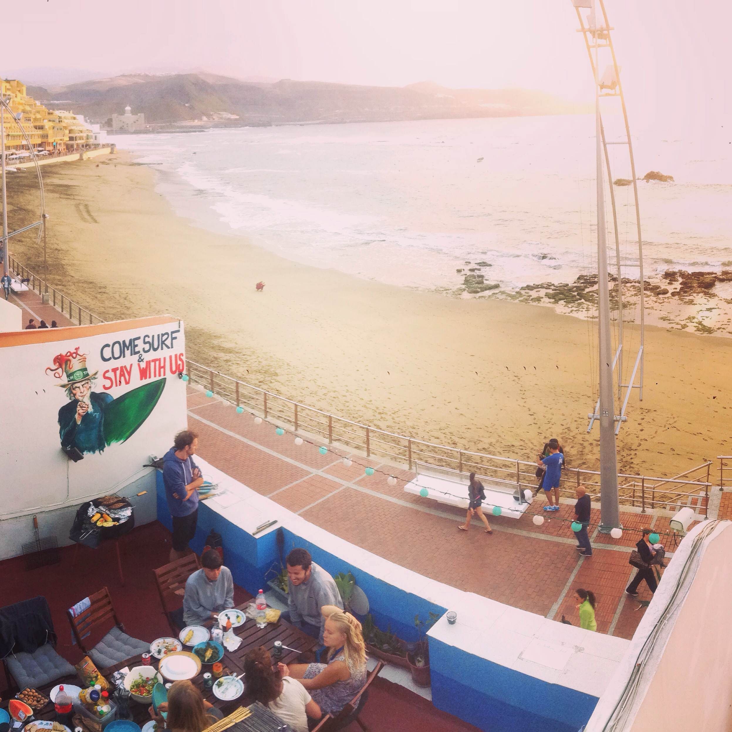 شرفة مرصوفة