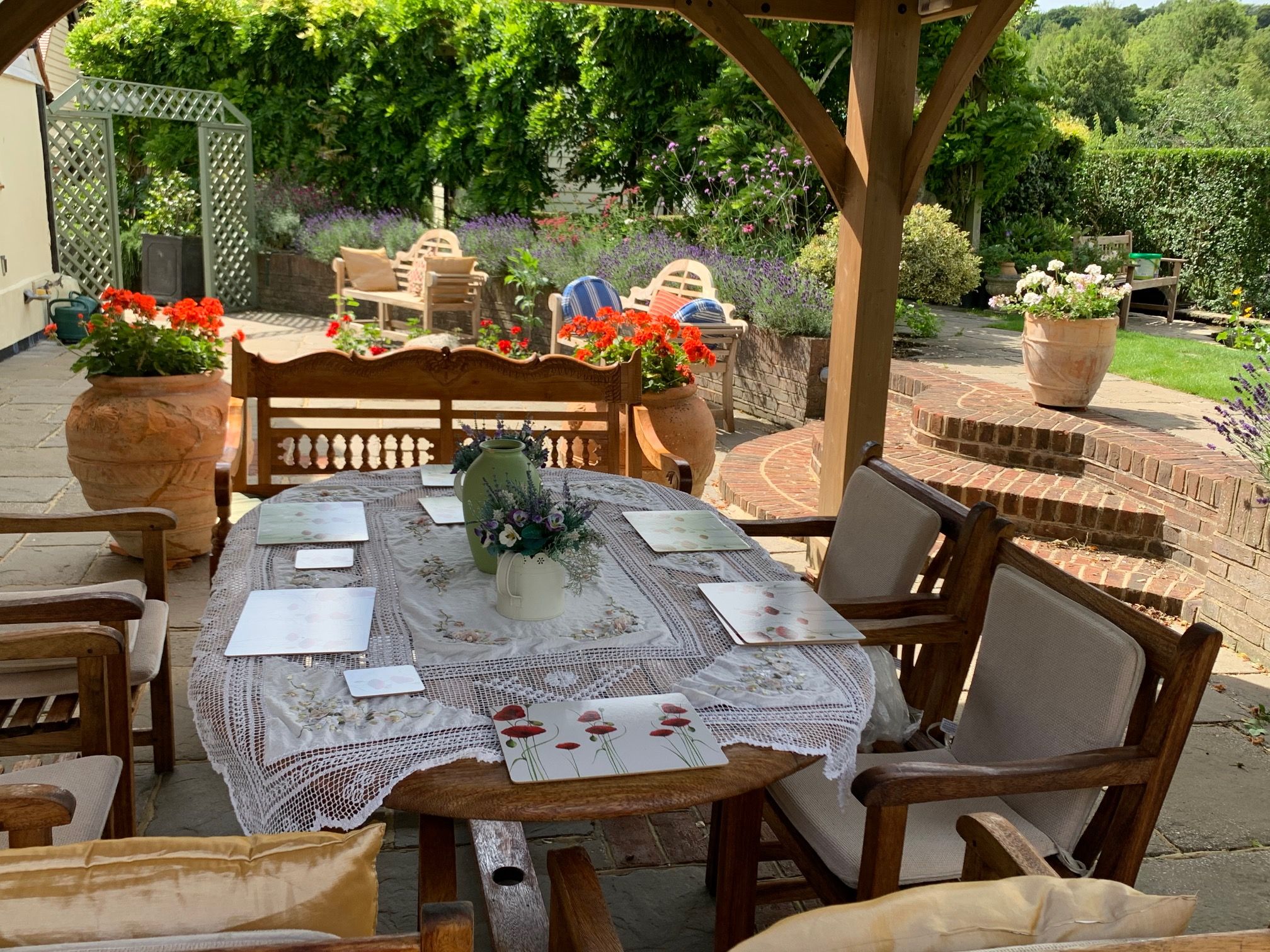 شرفة مرصوفة